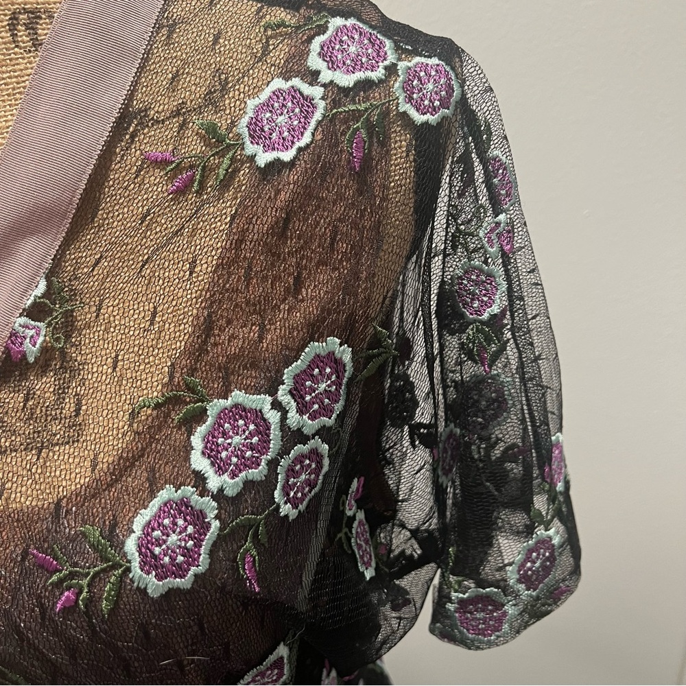 Byron Lars Lace High-Low Maxi Dress 10 - Picture 3 of 11